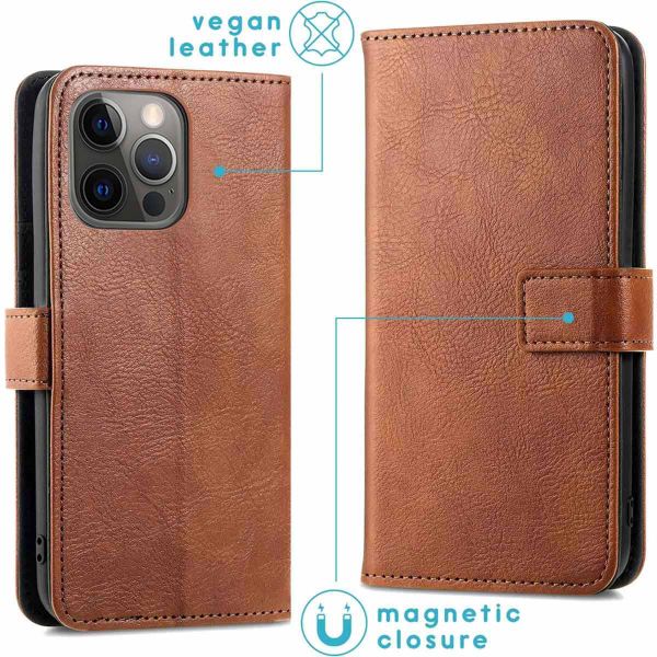 imoshion Luxuriöse Klapphülle Apple iPhone 13 Pro Max - Bruin