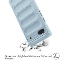 imoshion EasyGrip Back Cover für das Google Pixel 6a - Hellblau