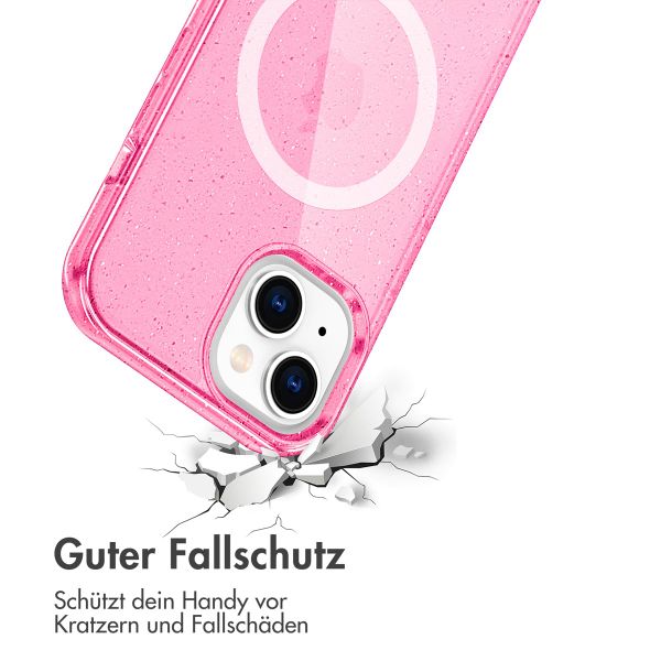 imoshion Sparkle Back Cover mit MagSafe für das iPhone 15 - Rosa