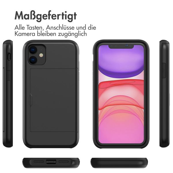 imoshion Backcover mit Kartenfach Apple iPhone 11 - Schwarz