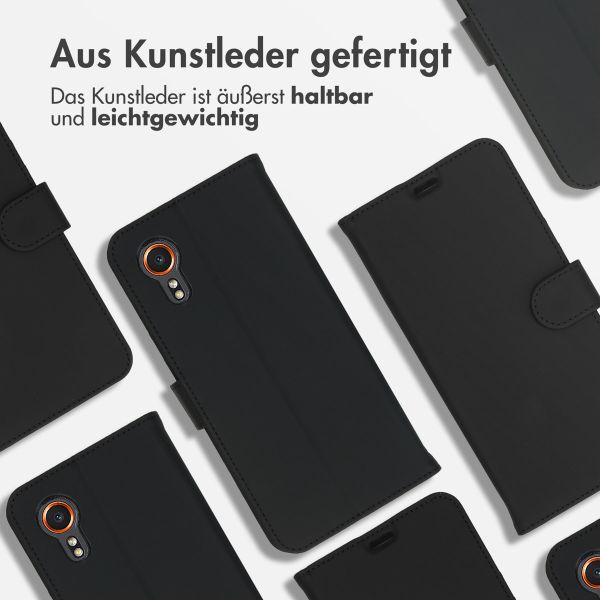 Accezz Wallet TPU Klapphülle Samsung Galaxy Xcover 7 - Schwarz