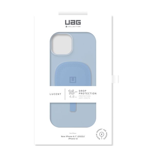 UAG Lucent 2.0 Backcover MagSafe für das iPhone 14 - Cerulean