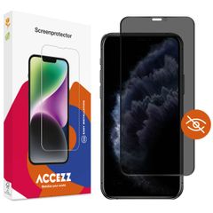 Accezz Privacy Displayschutz aus gehärtetem Glas Apple iPhone 11 Pro / Xs / X