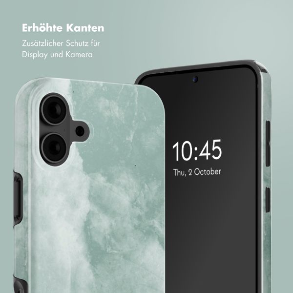 Selencia Vivid Rückabdeckung mit MagSafe iPhone 16 - Marble Grayed Jade