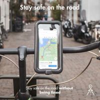 Accezz Telefonhalter Pro für das Fahrrad für das Samsung Galaxy A52 (4G) – universell – mit Gehäuse – schwarz