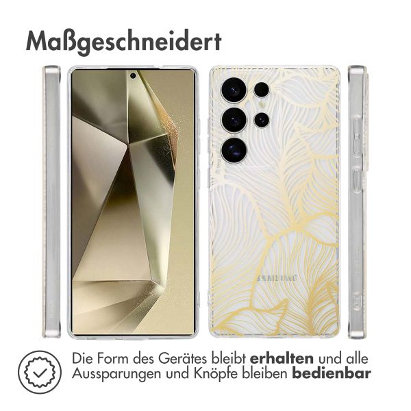 imoshion Design Hülle für das Samsung Galaxy S25 Ultra - Golden Leaves