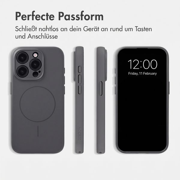 Accezz Grip Backcover mit MagSafe Apple iPhone 15 Pro - Grau