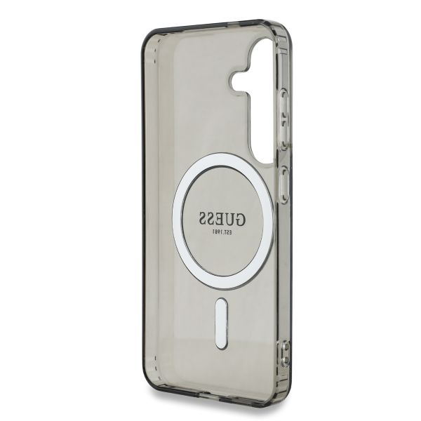 Guess MagSafe IML Glitter Gradient Case für das Samsung Galaxy S25 - Black