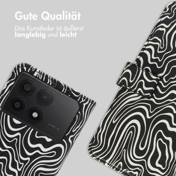 imoshion Design Klapphülle Xiaomi Poco X6 Pro - Black And White