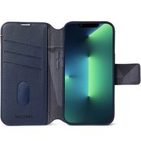 Decoded 2 in 1 Leather Klapphülle für das Apple iPhone 14 - Dunkelblau