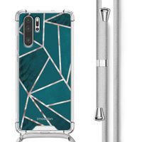 imoshion Design Hülle mit Band für das Huawei P30 Pro - Petrol Green Graphic