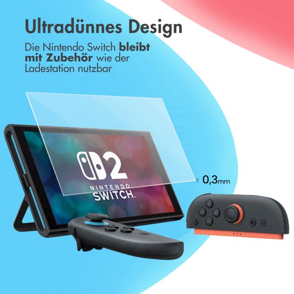 imoshion Screen Protector aus gehärtetem Glas Nintendo Switch 2