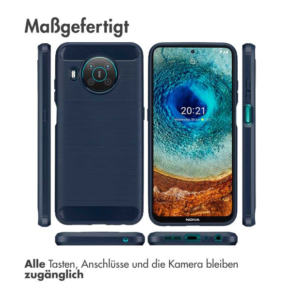 imoshion Brushed Back Cover Nokia X10 / X20 - Dunkelblau
