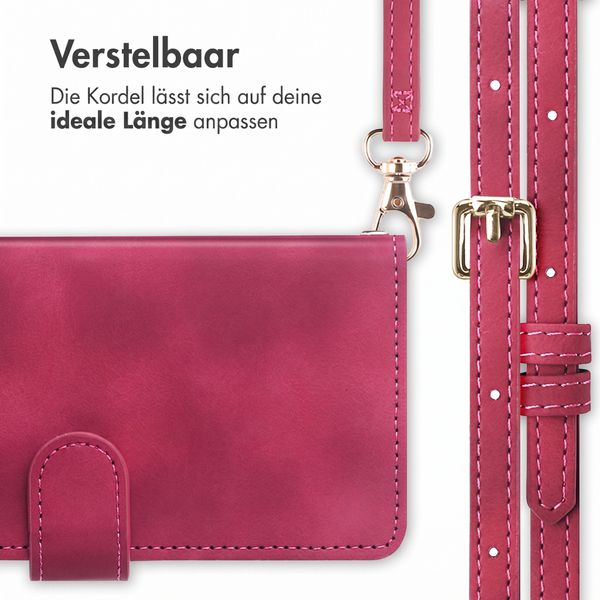 imoshion Klapphülle mit Kordel Motorola Moto G77 - Rot