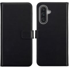 Selencia Echtleder Klapphülle Samsung Galaxy A17 - Schwarz