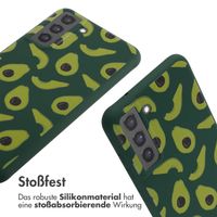 imoshion Silikonhülle design mit Band für das Samsung Galaxy S21 FE - Avocado Green