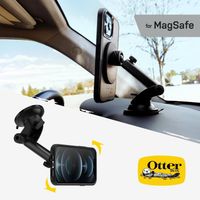 OtterBox ﻿MagSafe Dash/Windshield Mount – Telefonhalter für das Auto - MagSafe - Verstellbar - Armaturenbrett oder Windschutzscheibe - Schwarz