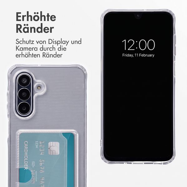 imoshion Soft Case Back Cover mit Kartenhalter Samsung Galaxy A18 (4G) / A17 (4G/5G) - Transparent