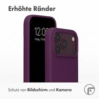 Accezz Liquid Silikoncase mit MagSafe Apple iPhone 18 Pro / 17 Pro - Dark Cherry