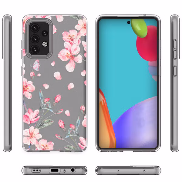 imoshion Design Hülle Samsung Galaxy A52(s) (5G/4G) - Blossom Watercolor