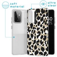 imoshion Design Hülle für das Samsung Galaxy A72 - Leopard / Schwarz