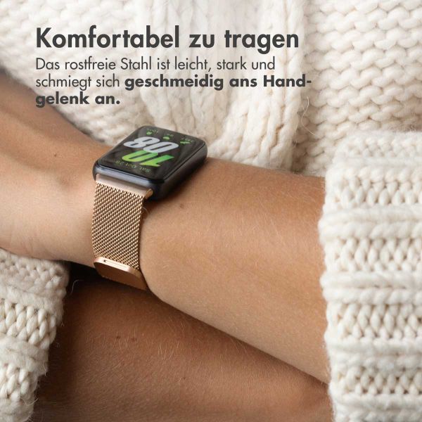 imoshion Magnetisches Milanaise Armband für das  Samsung Galaxy Fit 3 - Rosé gold