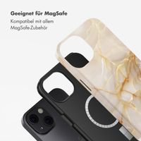 Selencia Vivid Tough Back Cover mit MagSafe für das iPhone 13 - Golden Beige Marble