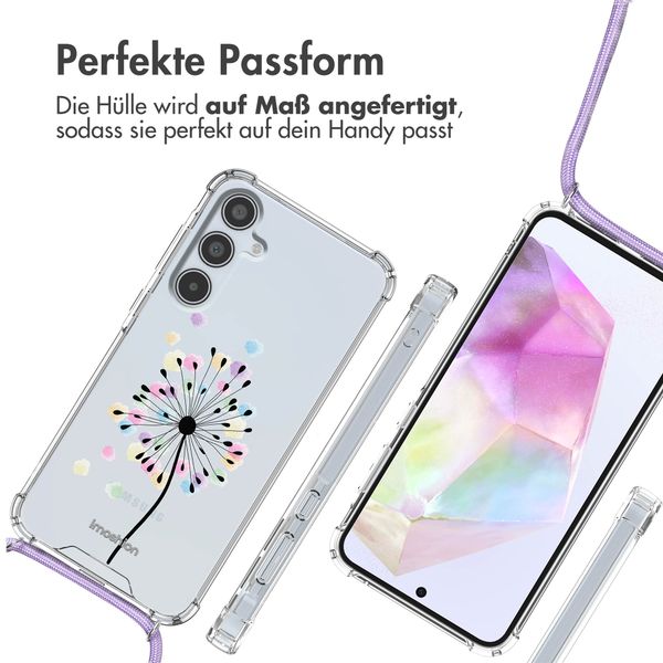 imoshion Design Hülle mit Band für das Samsung Galaxy A35 - Sandstone Dandelion