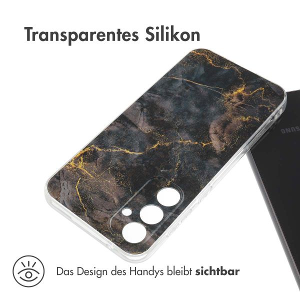 imoshion Design Hülle für das Samsung Galaxy S23 FE - Black Marble