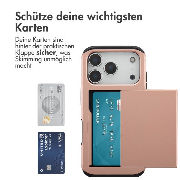 imoshion Backcover mit Kartenfach Apple iPhone 17 Pro - Rosé gold