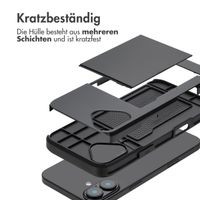 imoshion Backcover mit Kartenfach Apple iPhone 16 Plus - Schwarz
