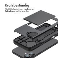 imoshion Backcover mit Kartenfach für das iPhone 16 Plus - Schwarz