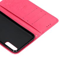 Kleeblumen Klapphülle Fuchsia für das Samsung Galaxy A70