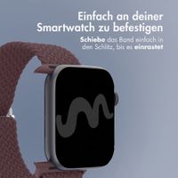 imoshion Gewebtes Nylonarmband für Apple Watch | 38/40/41/42 mm - Burgundy