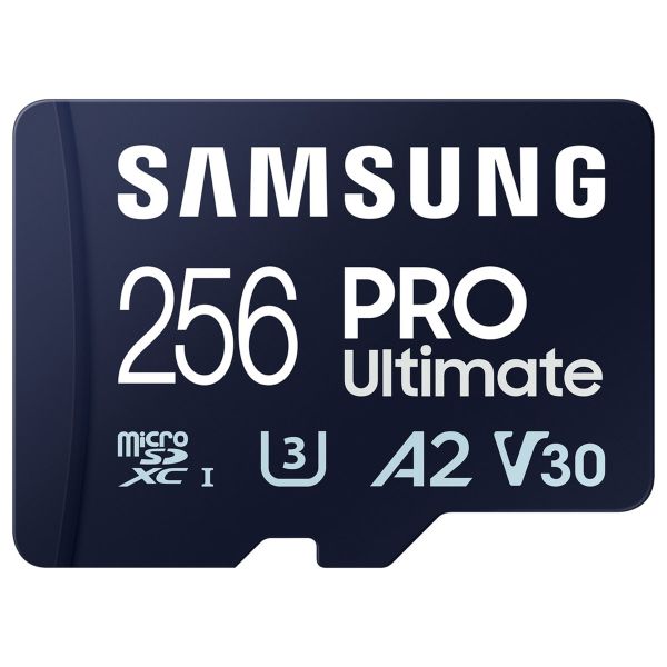 Samsung PRO Ultimate microSD - 256GB - Inklusive SD-Adapter - UHS-I/U3/Full HD/4K UHD