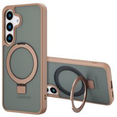 Accezz Ring Stand Backcover mit MagSafe für das Samsung Galaxy S25 - Brown