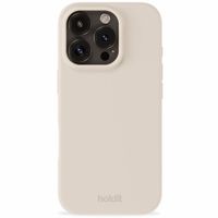 Holdit Silicone Case für das iPhone 16 Pro - Light Beige