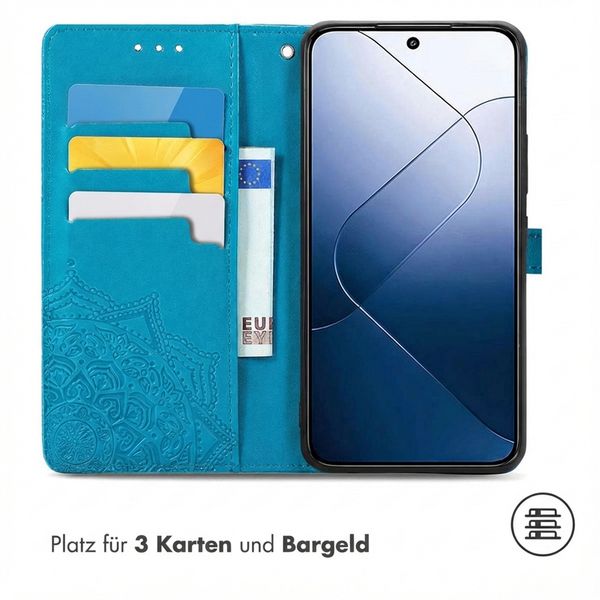 imoshion Mandala Klapphülle Xiaomi 14 - Türkis