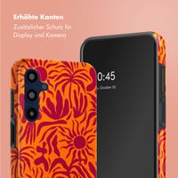 Selencia Vivid Tough Back Cover für das Samsung Galaxy A16 - Tropical Vibes Apricot