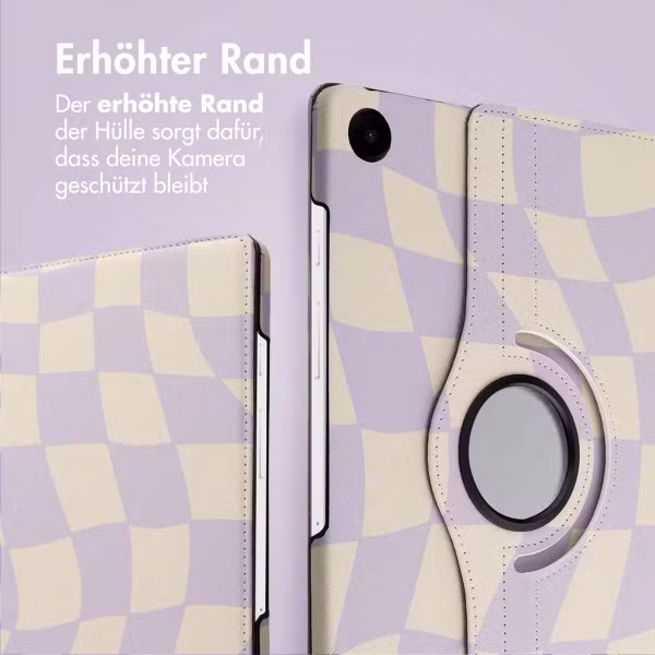 imoshion 360° drehbare Design Klapphülle Samsung Galaxy Tab A9 Plus - Dancing Cubes