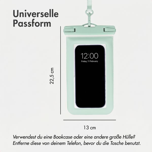 imoshion Floating Waterproof Pouch - Universelle wasserdichte Handyhülle - Mintgrün