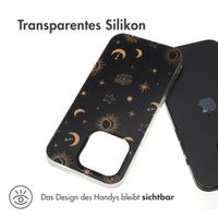imoshion Design Hülle Apple iPhone 15 Pro - Sky Black Transparent