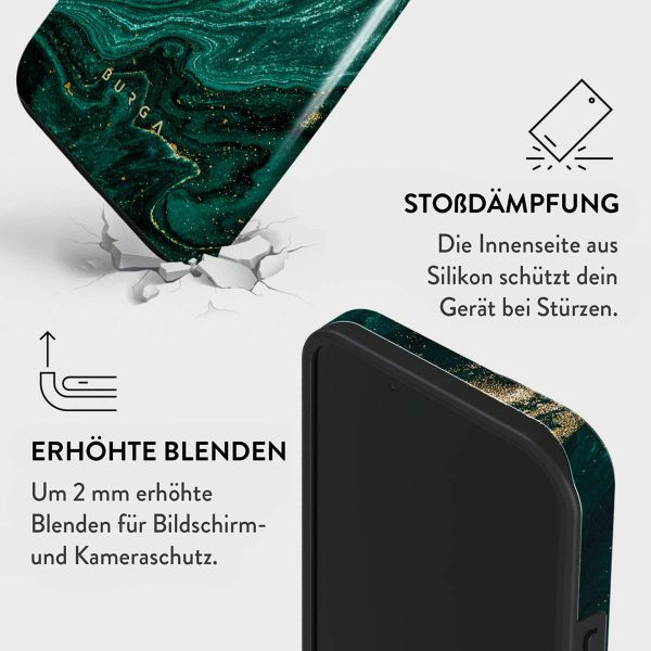 Burga Tough Back Cover für das Apple iPhone 15 - Emerald Pool