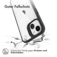 imoshion Rugged Hybrid Case für das iPhone 13 Mini - Schwarz / Transparent