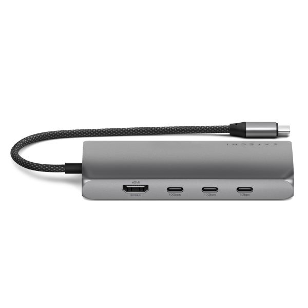 Satechi USB-C-Multiport-Adapter V3 | 8K HDMI mit Ethernet - Space Grau