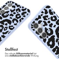 imoshion SilikonHülle design mit Band Samsung Galaxy A35 - Animal Lila