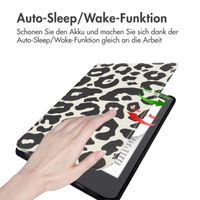 imoshion Design Slim Hard Case Klapphülle Pocketbook Verse Lite - Leopard