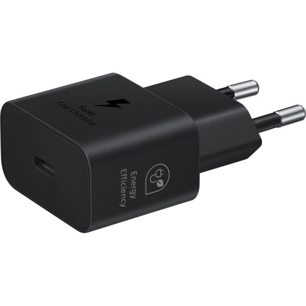 Samsung ﻿Original 25W Efficiency Adapter mit USB-C- auf USB-C-Kabel - 1 Meter - Schwarz