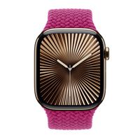 Apple Geflochtenes Solo Loop für  Apple Watch | 38/40/41/42 mm - Größe 3 - Magenta
