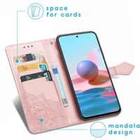 imoshion Mandala Klapphülle Xiaomi Redmi Note 10 (4G) / Note 10S - Roségold